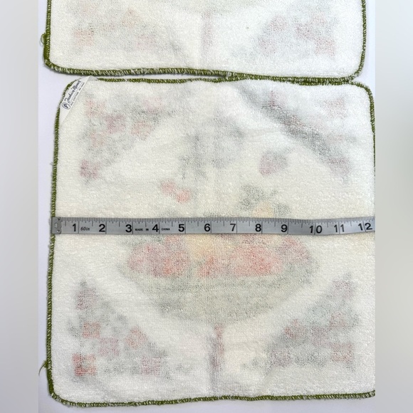 Set of 2 Vintage Fashion Manor Cotton Fruit Basket Wash Clothes-Like New - Picture 4 of 6
